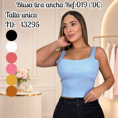 Blusa tira ancha Ref:019 (DC)