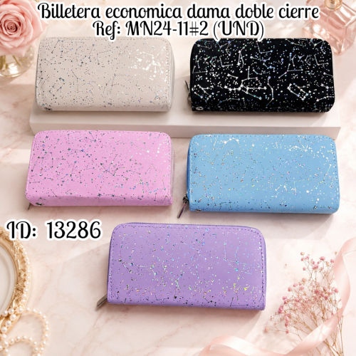 Billetera economica dama doble cierre Ref: MN24-11#2 (UND)