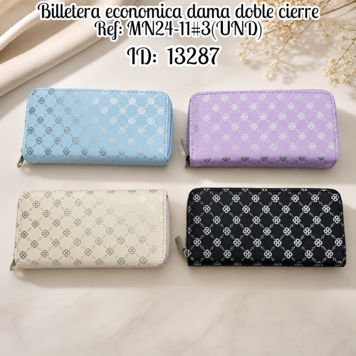 Billetera economica dama doble cierre Ref: MN24-11#3 (UND)