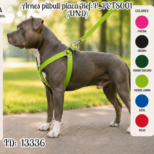 Arnes pitbull placa Ref:P_PETS001 (UND)