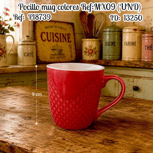 Pocillo mug colores Ref:MX09 (UND)