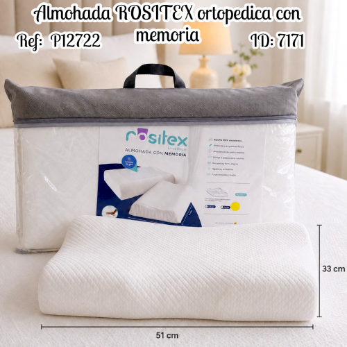 Almohada ROSITEX ortopedica con memoria