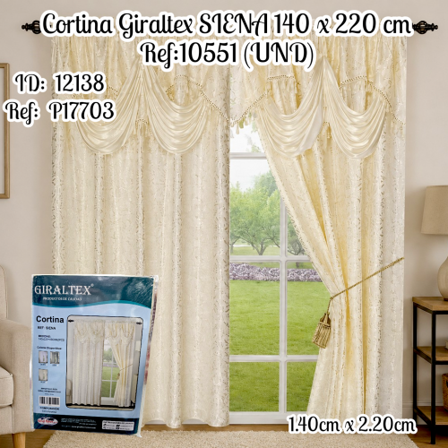 Cortina Giraltex SIENA 140 x 220 cm Ref:10551 (UND)