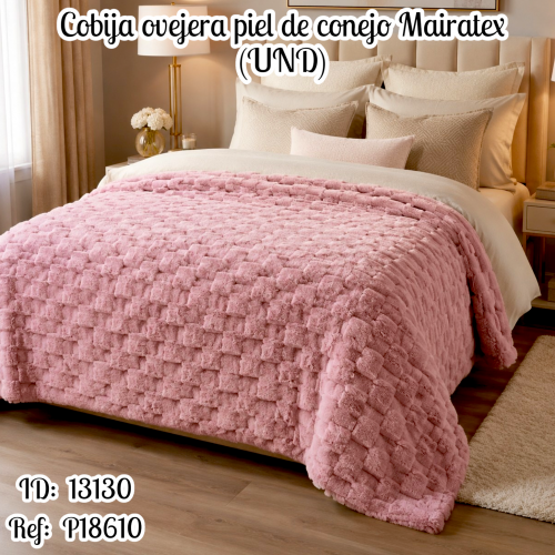 Cobija ovejera piel de conejo (UND)