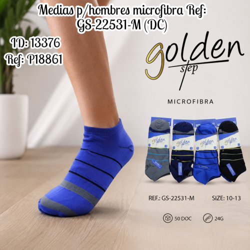 Medias p/hombres microfibra Ref: GS-22531-M (DC)