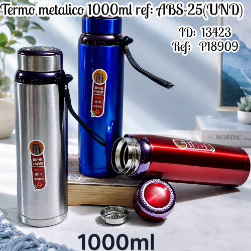 Termo metalico 1000ml ref: ABS-25(UND)