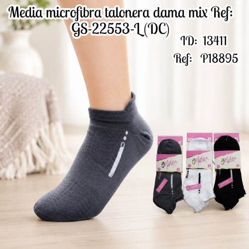 Media microfibra talonera dama mix Ref: GS-22553-L (DC)