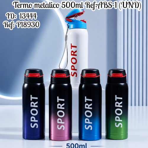 Termo metalico 500ml Ref:ABS-1 (UND)