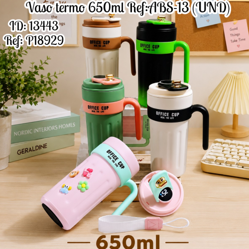 Vaso termo 650ml Ref:ABS-13 (UND)