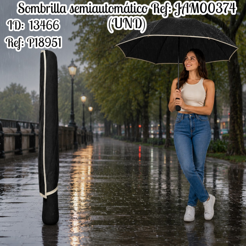 Sombrilla semiautomático Ref: JAM00374 (UND)