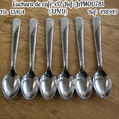 Cuchara de café x12 Ref: JAM00781 (UND)