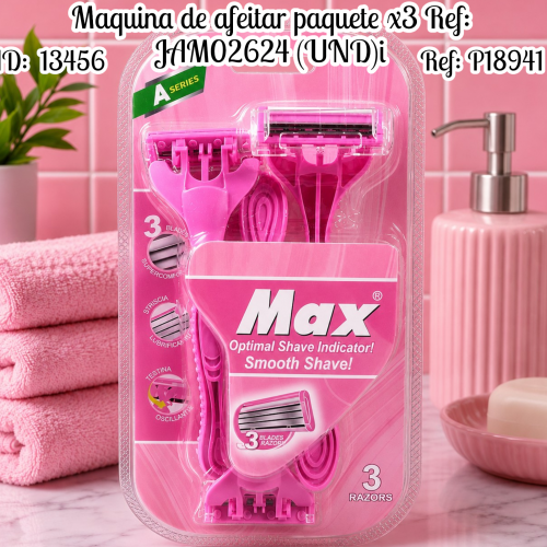 Maquina de afeitar paquete x3 Ref: JAM02624 (UND)i