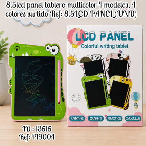 8.5lcd panel tablero multicolor 4 modelos, 4 colores surtido Ref: 8.5LCD PANEL (UND)