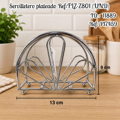 Servilletero  plateado Ref:FLZ-Z801 (UND)
