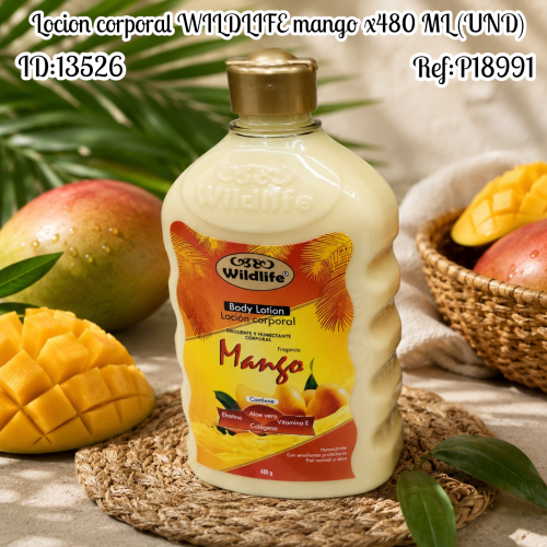 Locion corporal WILDLIFE mango x500 ML (UND)