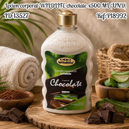 Locion corporal WILDLIFE chocolate x500 ML (UND)