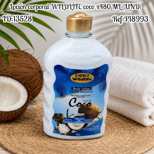 Locion corporal WILDLIFE coco x500 ML (UND)