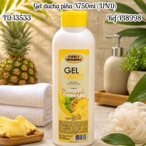 Gel ducha piña X750ml (UND)