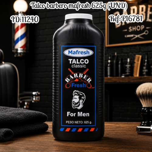 Talco barbero mafresh 625g (UND)