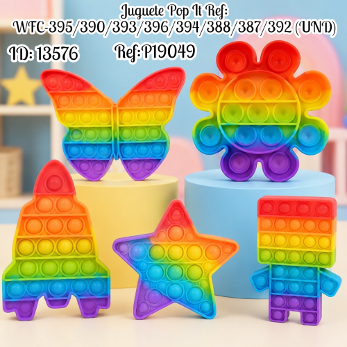 Juguete Pop It Ref: WFC-395/390/393/396/394/388/387/392 (UND)