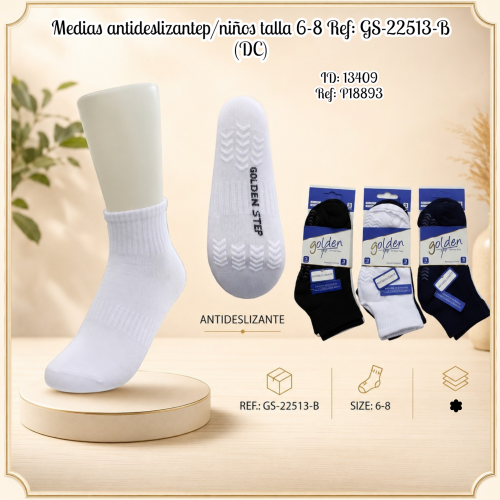 Medias antideslizantep/niños talla 6-8 Ref: GS-22513-B (DC)