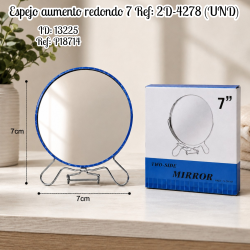 Espejo aumento redondo 7  Ref: 2D-4278 (UND)