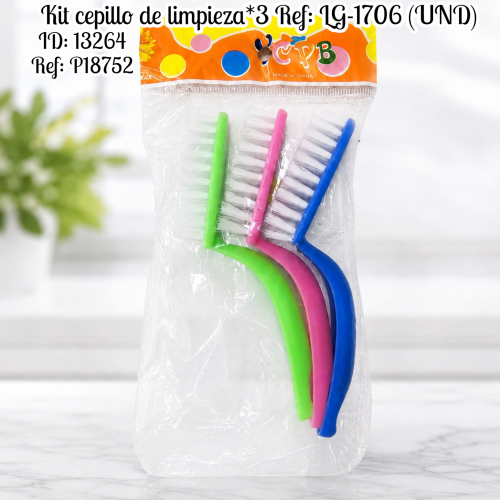 Kit cepillo de limpieza*3 Ref: LG-1706 (UND)