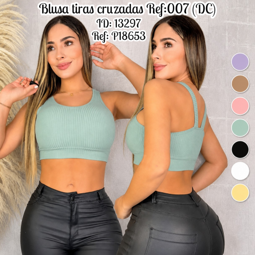 Blusa tiras cruzadas Ref:007 (DC)