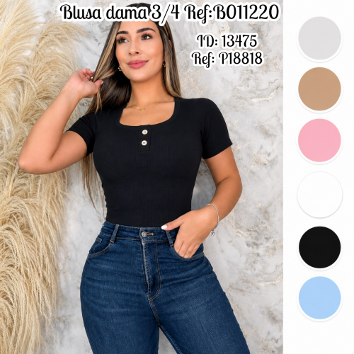 Blusa dama 3/4 Ref:B011220 (UND)
