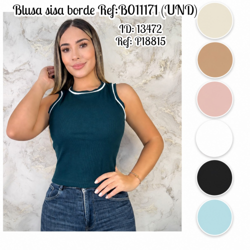 Blusa sisa borde Ref:B011171 (UND)