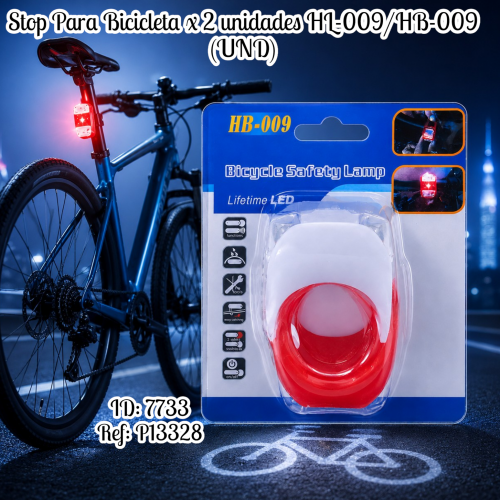 Stop Para Bicicleta x 2 unidades HL-009/HB-009 (UND)