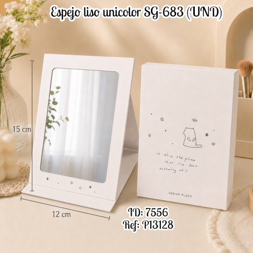Espejo liso unicolor SG-683 (UND)