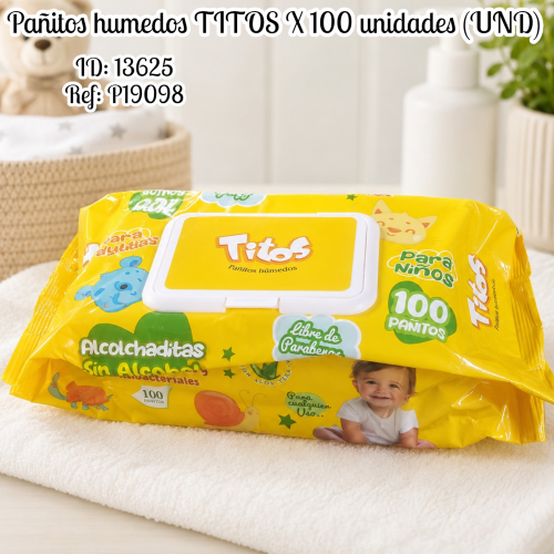 Pañitos humedos TITOS X 100 unidades (UND)