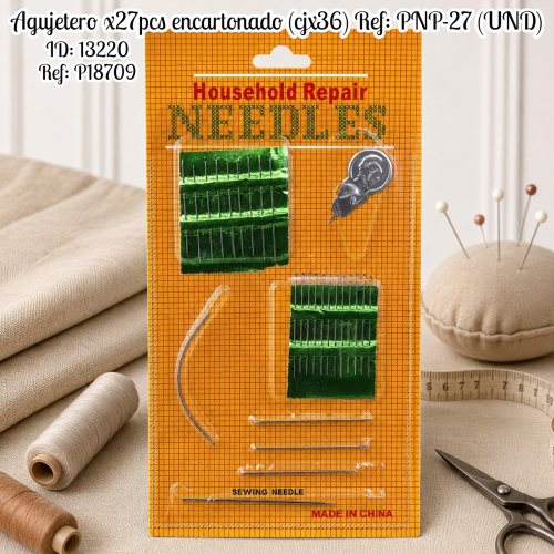 Agujetero x27pcs encartonado (cjx36) Ref: PNP-27 (UND)