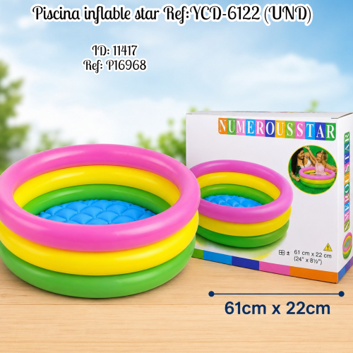 Piscina inflable star Ref:YCD-6122 (UND)