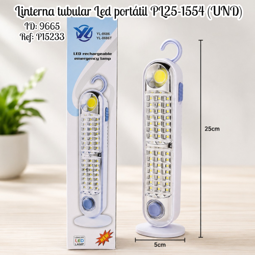 Linterna tubular Led portátil PL25-1554 (UND)