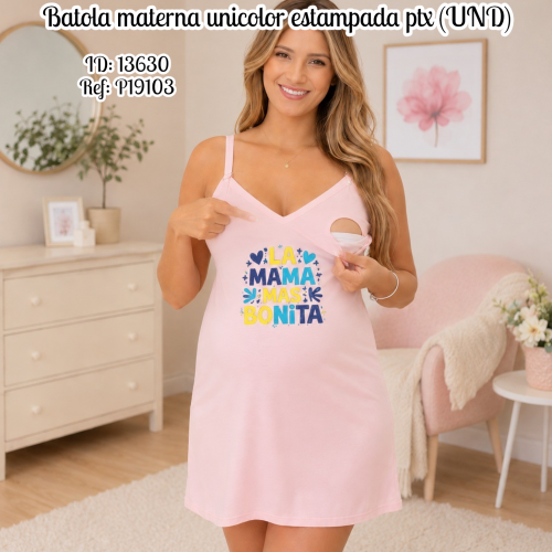 Batola materna unicolor estampada ptx (UND)