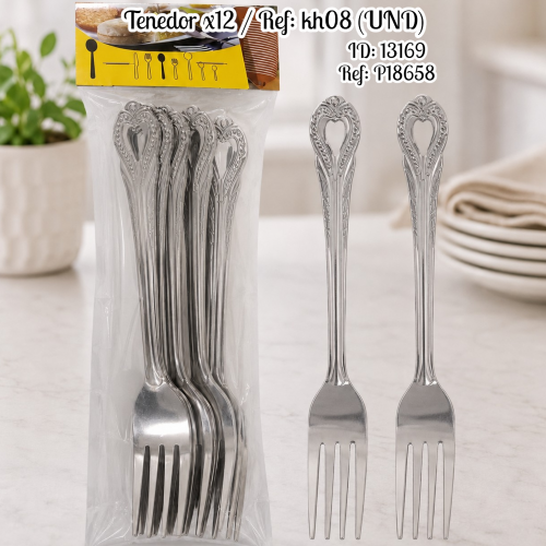 Tenedor x12 / Ref: kh08 (UND)