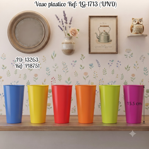 Vaso plastico Ref: LG-1713 (UND)