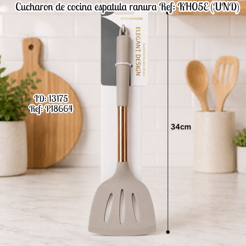 Cucharon de cocina espatula ranura Ref: KH05E (UND)