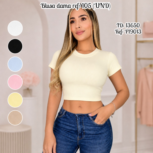 Blusa dama ref: 105 (UND)