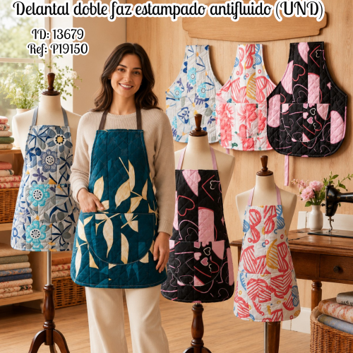 Delantal doble faz estampado antifluido (UND)