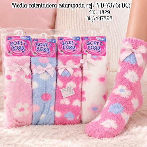 Media calentadora estampada ref: YD-7376(DC)