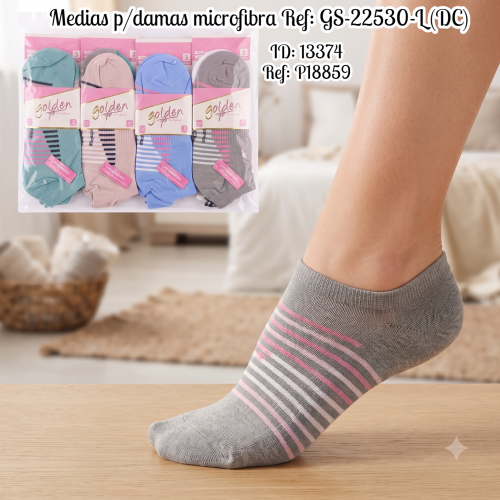 Medias p/damas microfibra Ref: GS-22530-L (DC)
