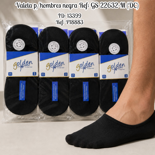 Valeta p/hombres negra Ref: GS-22632-M (DC)