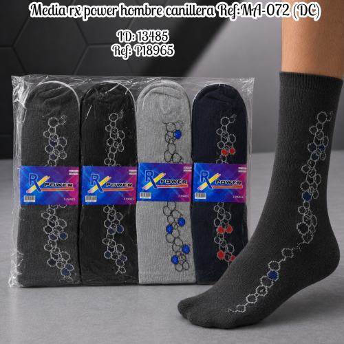 Media rx power hombre canillera Ref:MA-072 (DC)