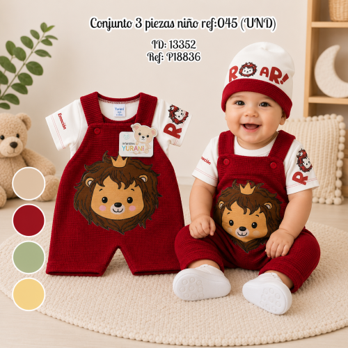 Conjunto 3 piezas niño ref:045 (UND)