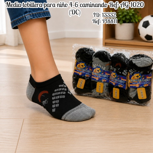 Media tobillera para niño 4-6 caminando Ref: AG-1020 (DC)