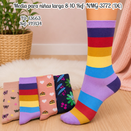 Media para niñas larga 8-10 Ref: NMG-3772 (DC)