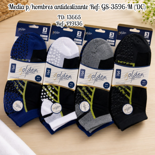 Media p/hombres antideslizante Ref: GS-3596-M (DC)